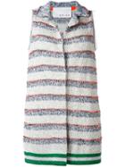 20:52 Grym Stripe Vest, Size: 42, White, Cotton/polyester