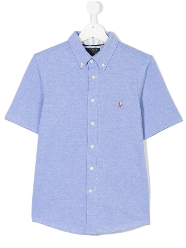 Ralph Lauren Kids Short Sleeve Shirt - Blue