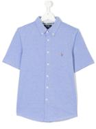 Ralph Lauren Kids Short Sleeve Shirt - Blue
