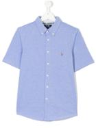 Ralph Lauren Kids Short Sleeve Shirt - Blue