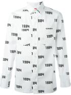 Gosha Rubchinskiy '1984' Print Shirt, Men's, Size: Small, White, Cotton
