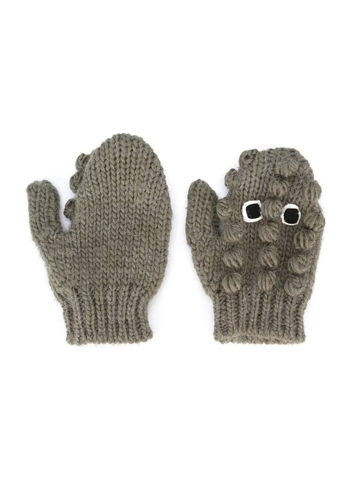 Stella Mccartney Kids 'snappy' Crocodile Gloves, Boy's, Size: 13 Cm, Green