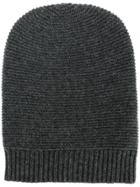 N.peal Classic Fitted Beanie Hat - Grey