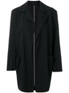 Yohji Yamamoto Pre-owned Zipped Back Boxy Blazer - Black