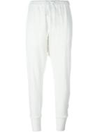 Lost & Found Rooms Drop-crotch Track Pants, Women's, Size: Xxs, White, Cotton