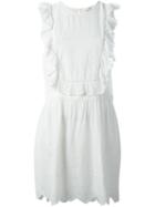 Vanessa Bruno Athé Frill Trim Embroidered Dress