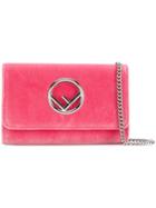 Fendi Velvet Wallet On Chain Mini Bag - Pink