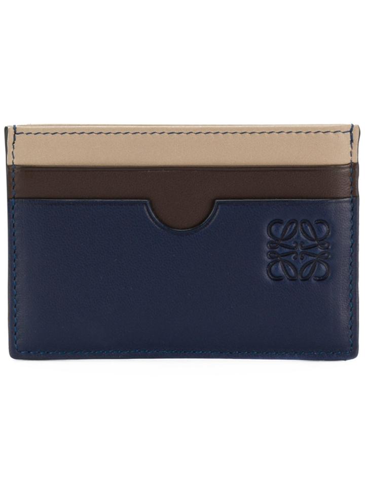 Loewe Plain Cardholder - Blue