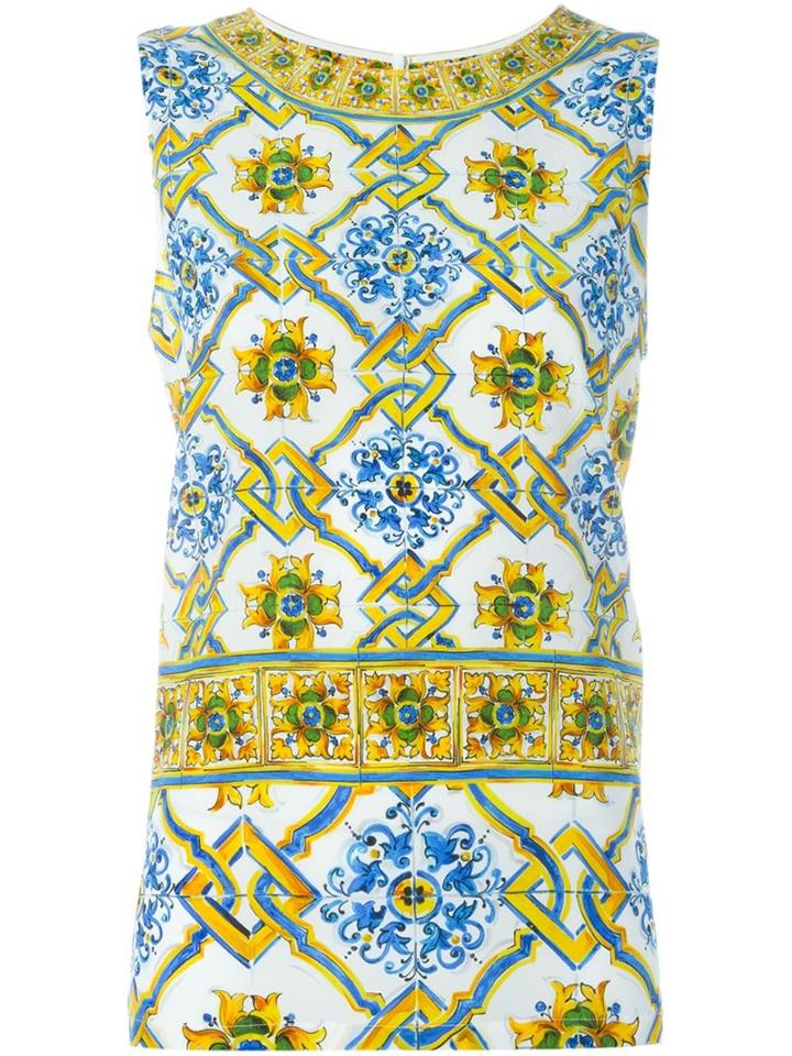 Dolce & Gabbana Majolica Print Top