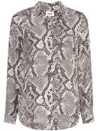 L'agence Snake Print Shirt - Neutrals
