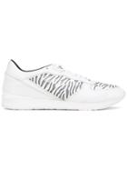 Kenzo Zebra Patterned Lace-up Sneakers - White