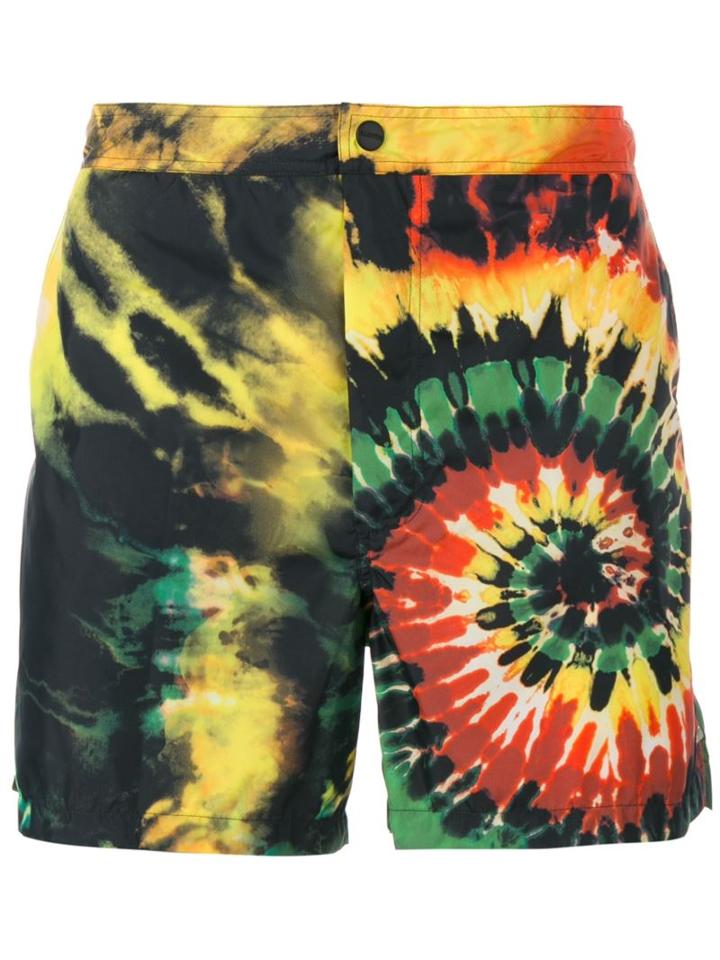 Valentino 'tie And Dye' Swim Shorts