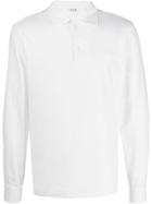 Aspesi Puny Long Sleeved Polo Shirt - White