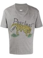 Visvim Leopard Print T-shirt - Grey