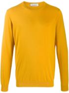 Laneus Round Neck Sweater - Yellow