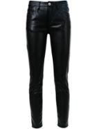Cityshop Leather Effect Skinny Trousers, Women's, Size: 36, Black, Polyester/polyurethane