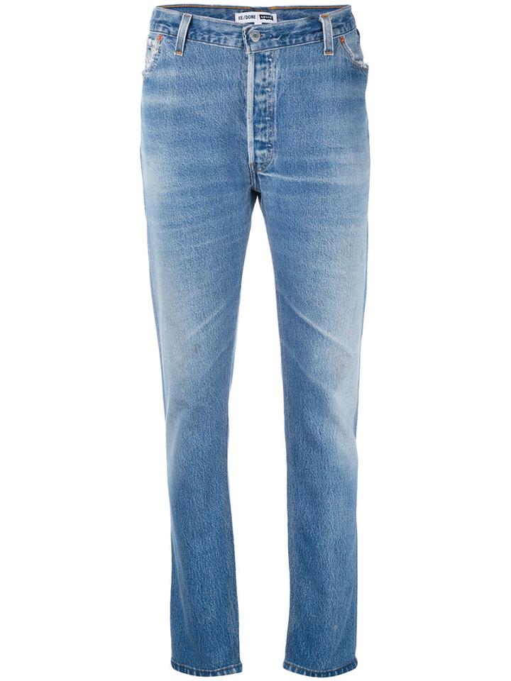 Re/done - Boyfriend Jeans - Women - Cotton - 29, Blue, Cotton