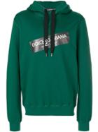 Dolce & Gabbana Logo Patch Hoodie - Green