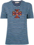 Tory Burch - Sailor Stripe T-shirt - Women - Cotton - S, Blue, Cotton