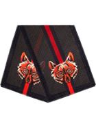 Gucci Gg Wool Stole With Wolf - Black