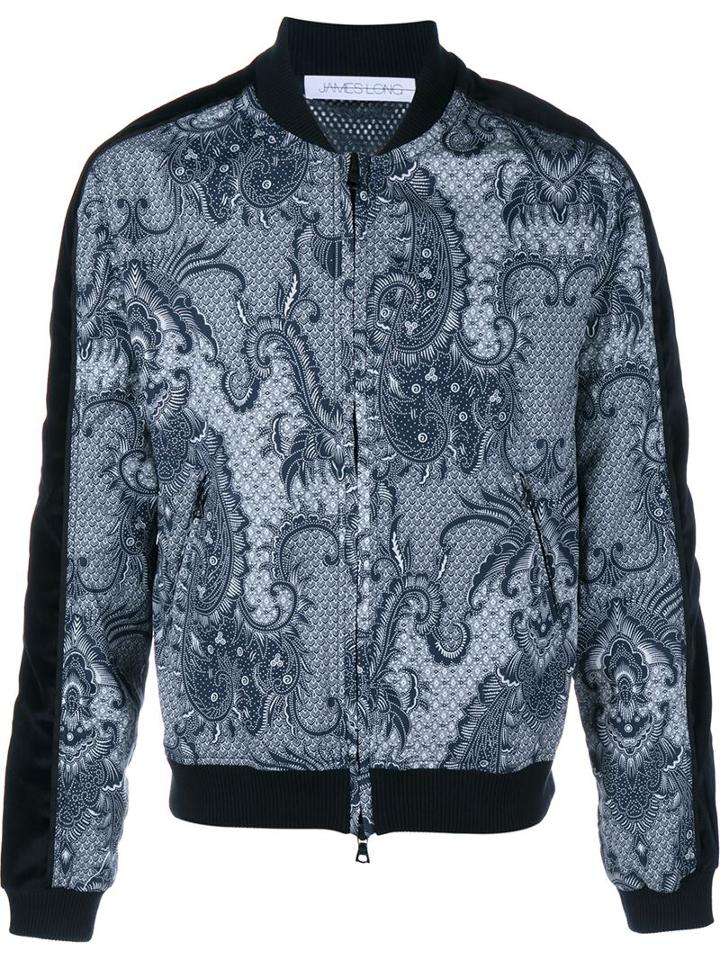 James Long Paisley Print Bomber Jacket