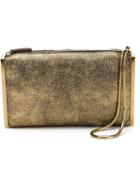 Lanvin 'private' Clutch, Women's, Brown, Goat Skin/viscose/silk