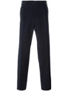 Canali Regular Trousers, Men's, Size: 48, Blue, Cotton/spandex/elastane
