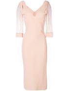 Dsquared2 Sheer Midi Dress - Nude & Neutrals