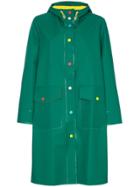 Mira Mikati Long Length Hooded Raincoat - Green