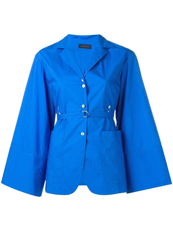 Eudon Choi Flared Blazer - Blue