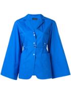 Eudon Choi Flared Blazer - Blue
