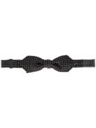 Dolce & Gabbana Dotted Bow Tie - Black