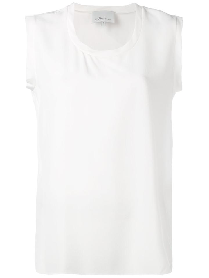 3.1 Phillip Lim - Sleeveless Shirt - Women - Silk - 4, White, Silk