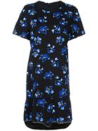 Proenza Schouler Flower Print Dress, Women's, Size: 4, Black, Silk/spandex/elastane/viscose