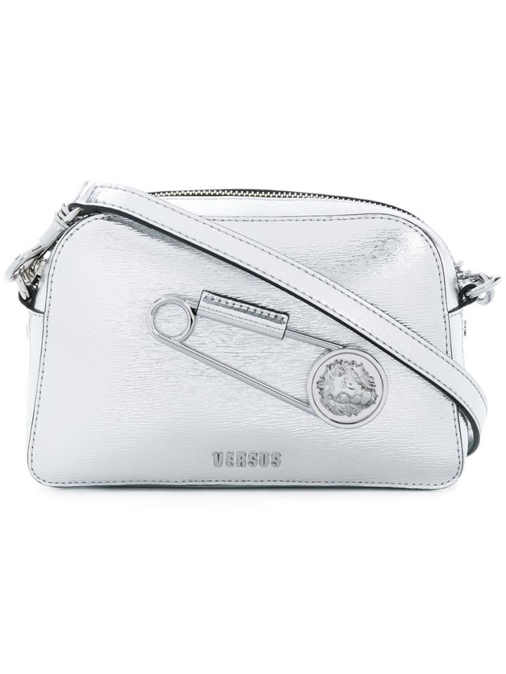 Versus Pin Metallic Shoulder Bag