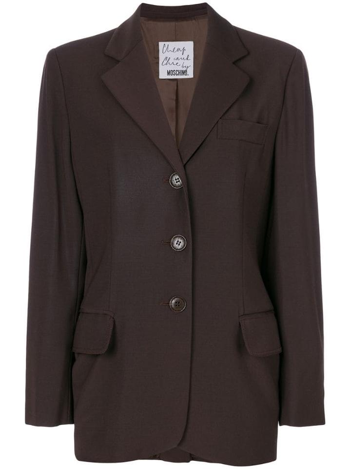 Moschino Pre-owned Classic Blazer - Brown