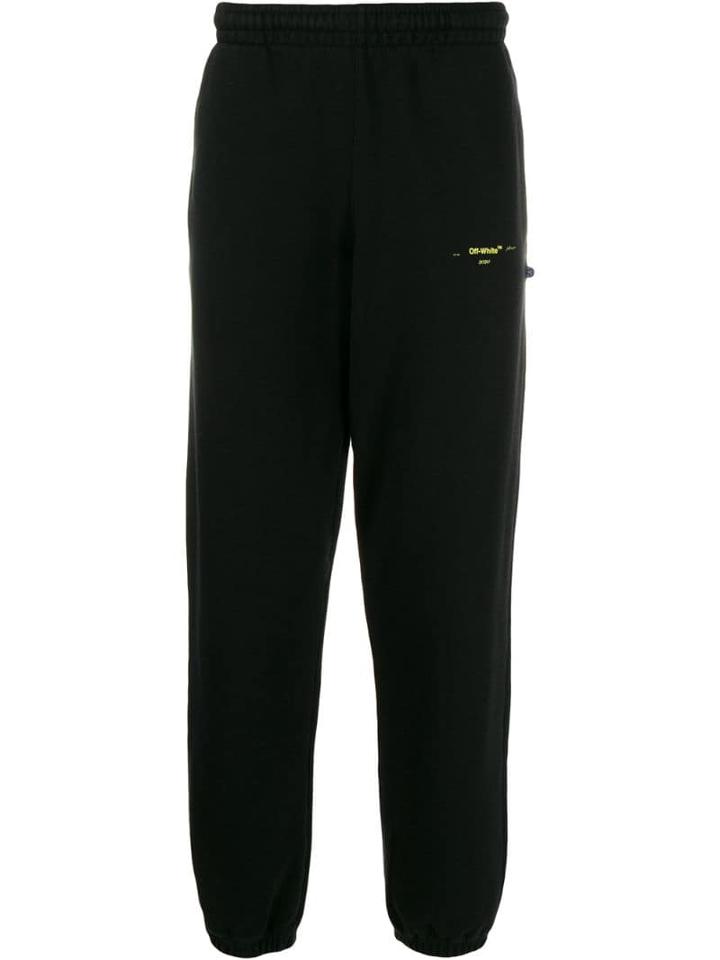 Off-white Logo Print Sweatpants - Black
