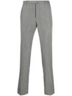 Incotex Houndstooth Print Trousers - Grey