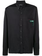 Prada Logo Patch Shirt - Black