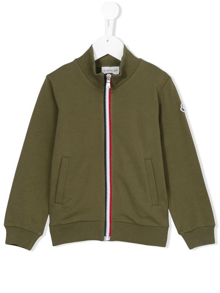 Moncler Kids - Zipped Sweatshirt - Kids - Cotton - 10 Yrs, Boy's, Green