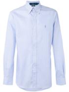 Polo Ralph Lauren Fitted Striped Shirt, Men's, Size: 16, White, Cotton