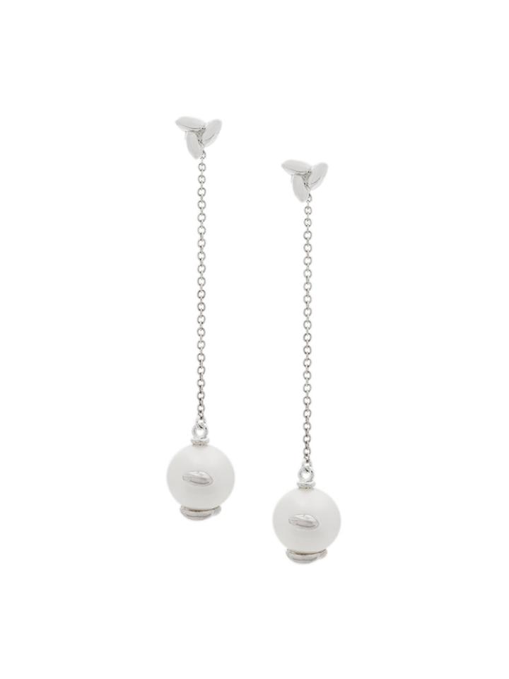 Bea Bongiasca Drop Pearl Earrings - Metallic