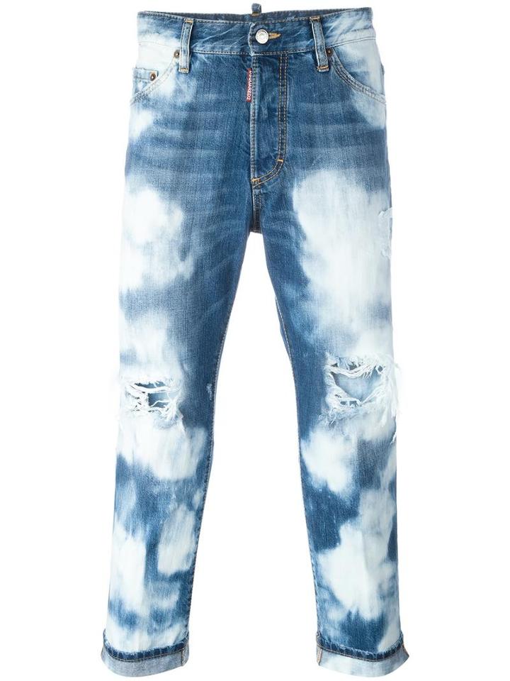 Dsquared2 Glamhead Highly Bleached Jeans, Men's, Size: 52, Blue, Cotton