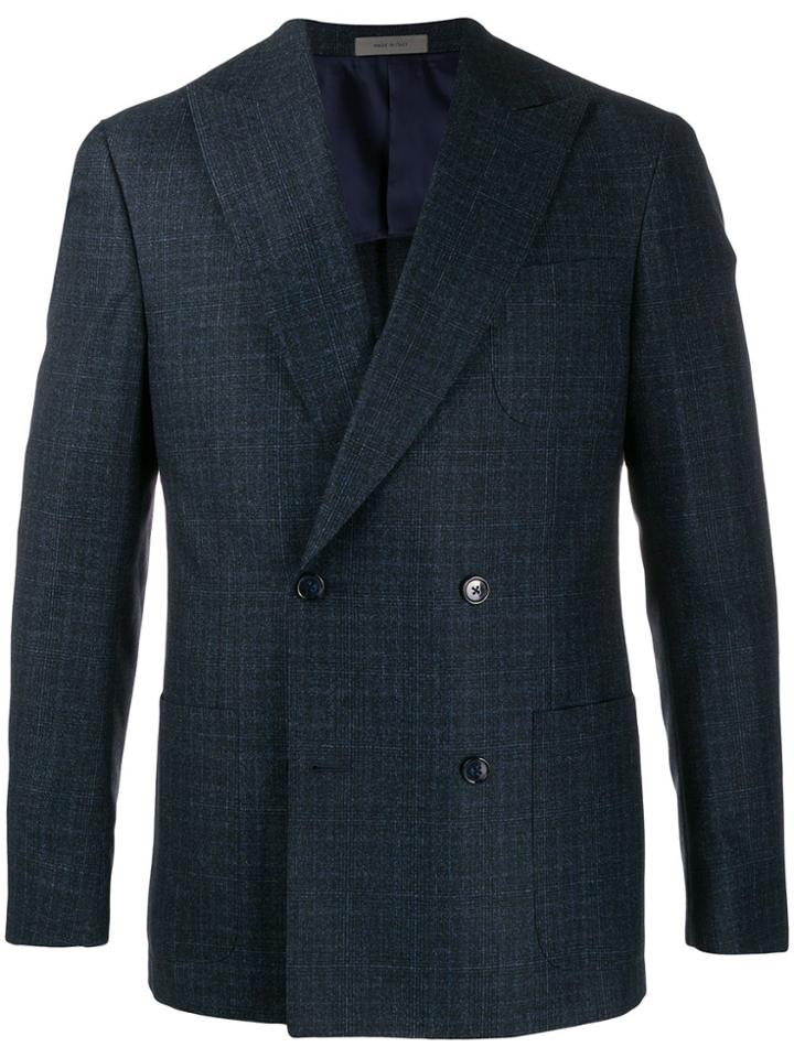 Corneliani Giacca Quadri - Blue