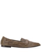 Brunello Cucinelli Pointed Toe Loafers - Brown