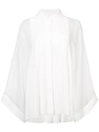 Chloé - Dropped Arm Blouse - Women - Silk/polyamide/polyester/viscose - 44, White, Silk/polyamide/polyester/viscose