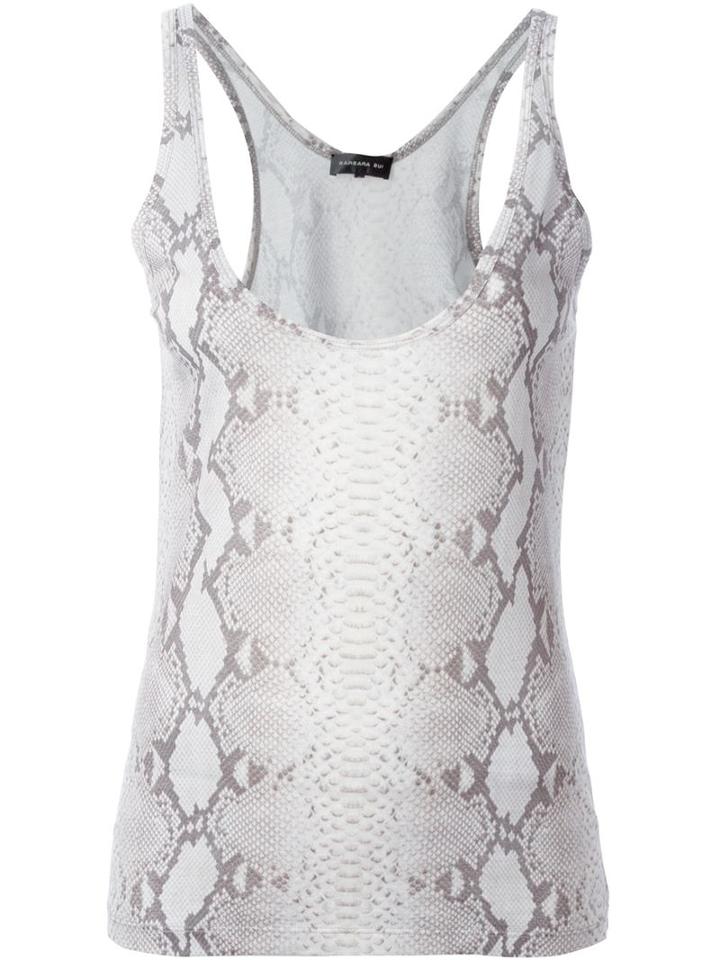 Barbara Bui Snakeskin Print Tank Top