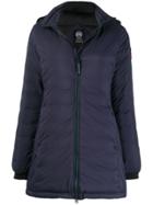 Canada Goose Hooded Quilted Coat - Blue