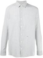 Closed Striped Shirt, Men's, Size: Large, Blue, Cotton