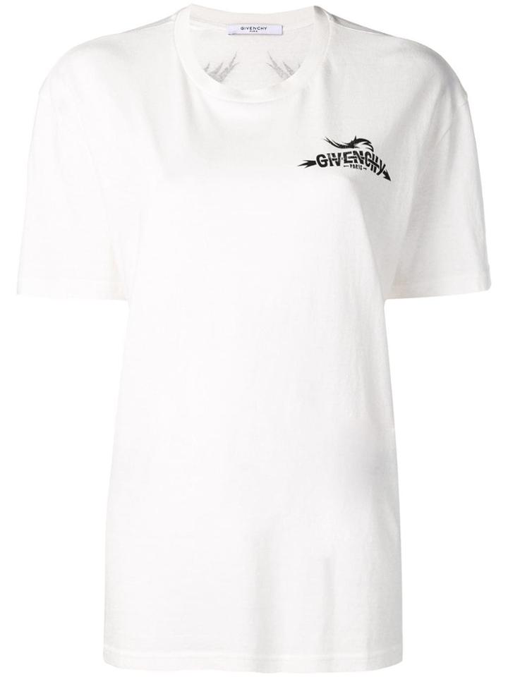 Givenchy White Tarius Short Sleeved T-shirt - Neutrals